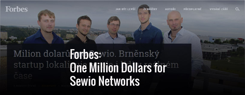 Forbes News One Million Dollars for Sewio Networks