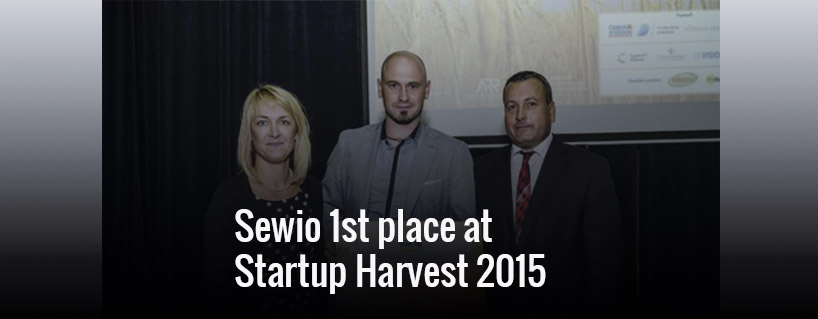 Sewio 1st place at Startup Harvest 2015
