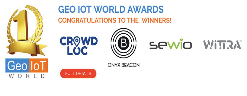 Sewio Awarded as Innovator in Geolocation at Geo IoT World 2017