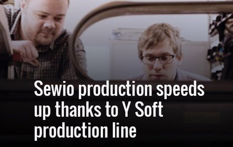 Sewio Production Speeds up Thanks to Y Soft Production Line