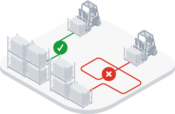 Optimizing tugger routes